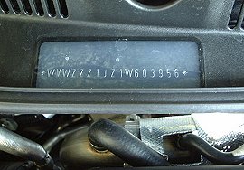 vw engine serial number lookup